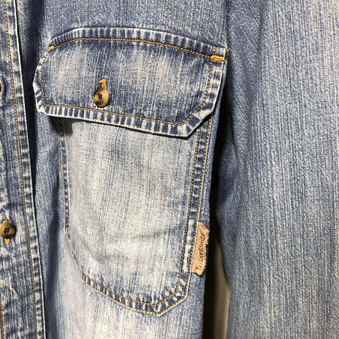 90s Timberland デニムシャツ ヴィンテージ XL相当