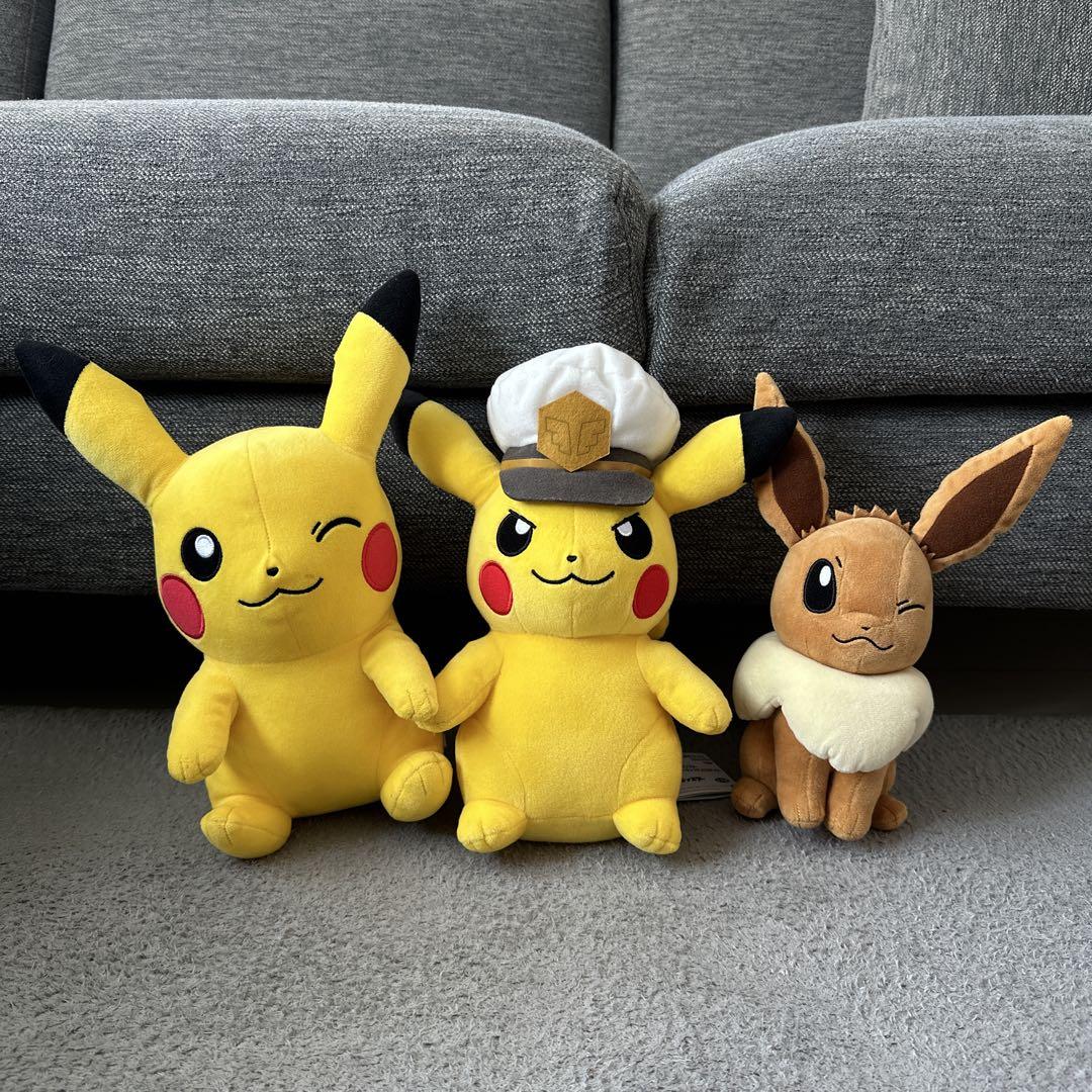 ポケモン ぬいぐるみ3点セット - メルカリ