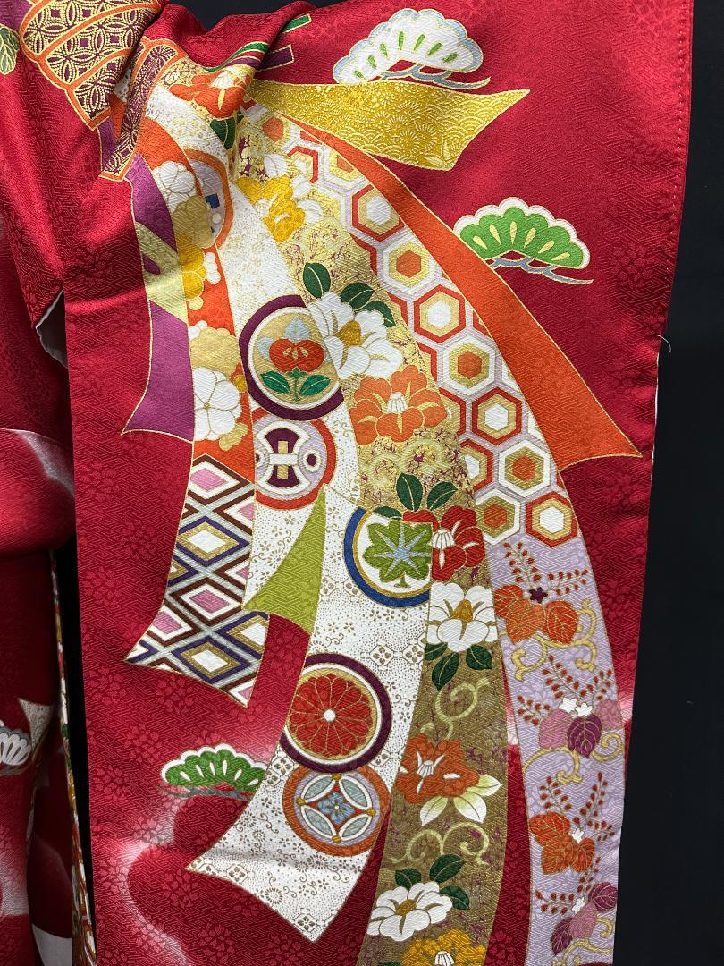 金駒刺繍 振り口付