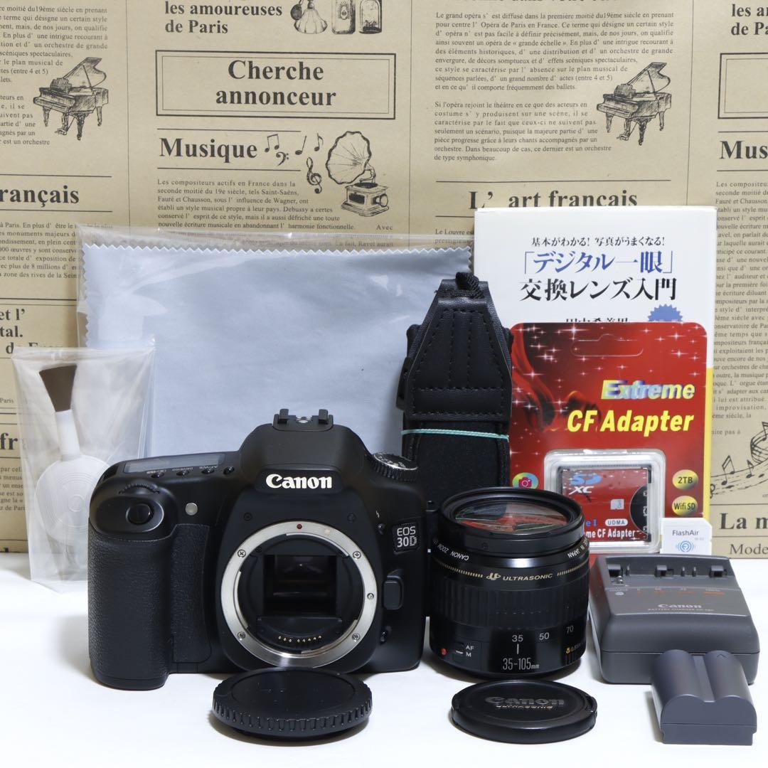 ☆スマホに送れる一眼レフ☆本格入門!!☆ キャノン EOS 30Dセット♫