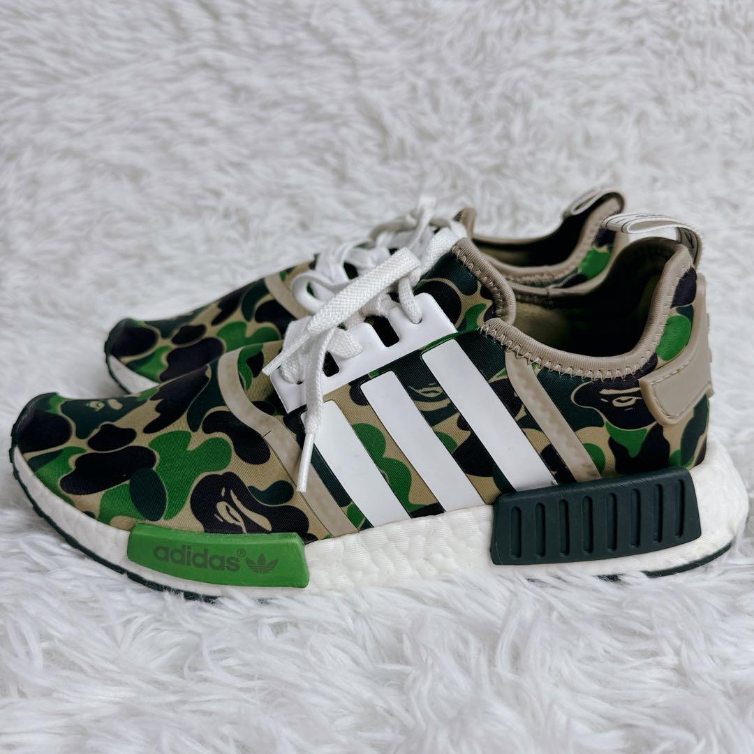 A Bathing Ape × adidas NMD R1 Olive Camo