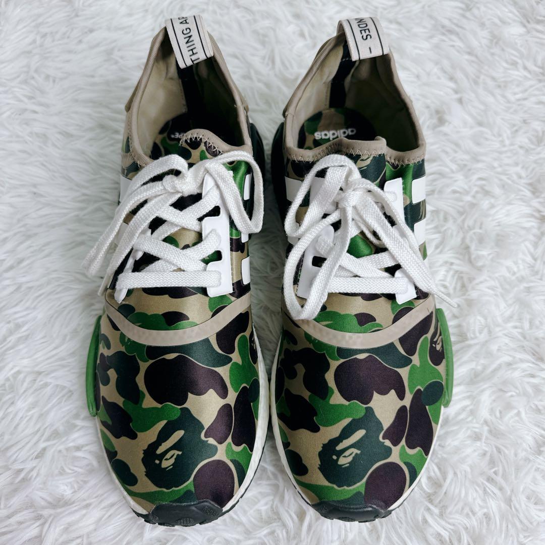A Bathing Ape × adidas NMD R1 Olive Camo
