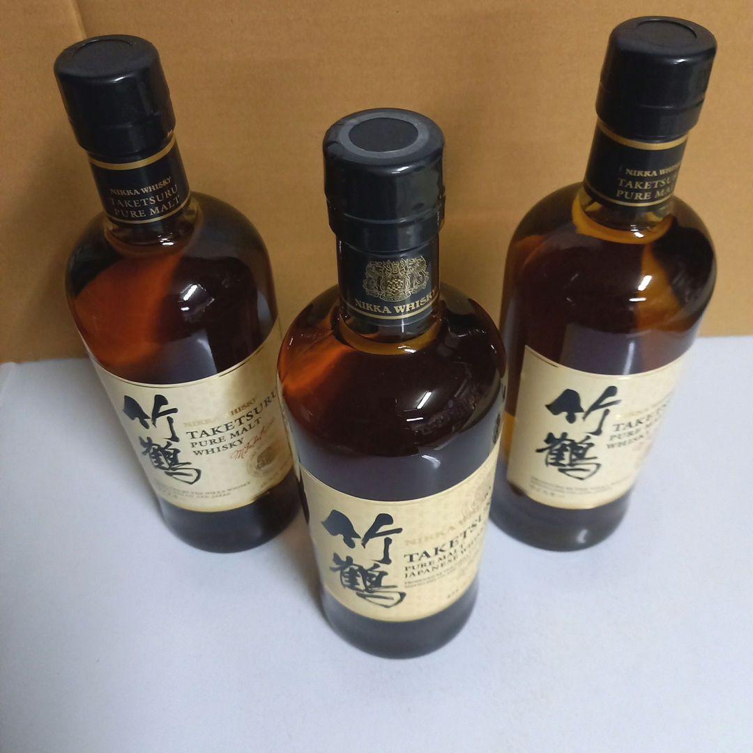 竹鶴◼️ピュアモルトウィスキー▲700ml●43％★3本箱なし