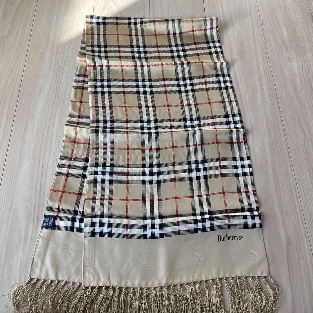 Burberrys チェック柄 シルクストール