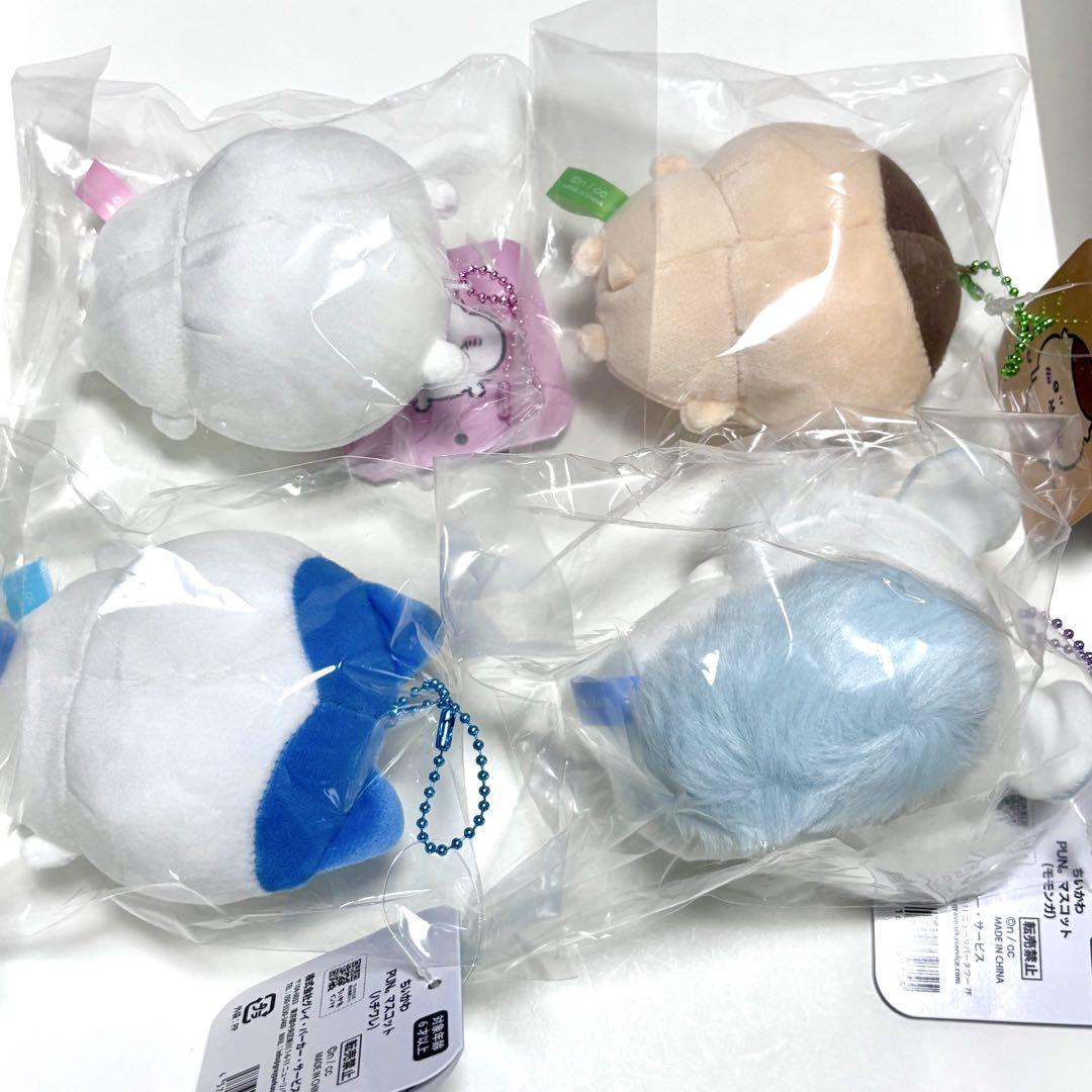 ちいかわ PUN。マスコット ハチワレ くりまんじゅう モモンガ 4