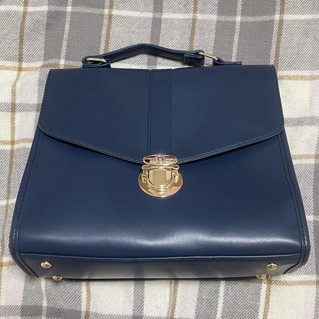 WEGO レターフラップ痛ショルダー ネイビー