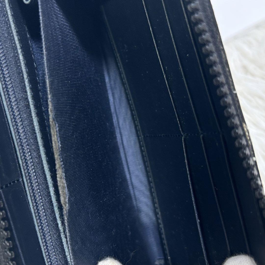 GUCCI グッチ　ラウンドファスナーブルームス 408665 PVC 長財布