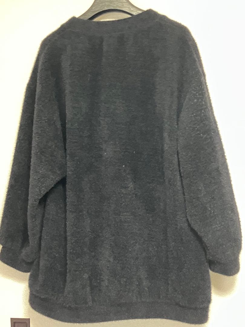 黒 mofumofu シャギー Vカーディガン ディオラート deorart 黒 mofumofu シャギー Vカーディガン ディオラート deorart