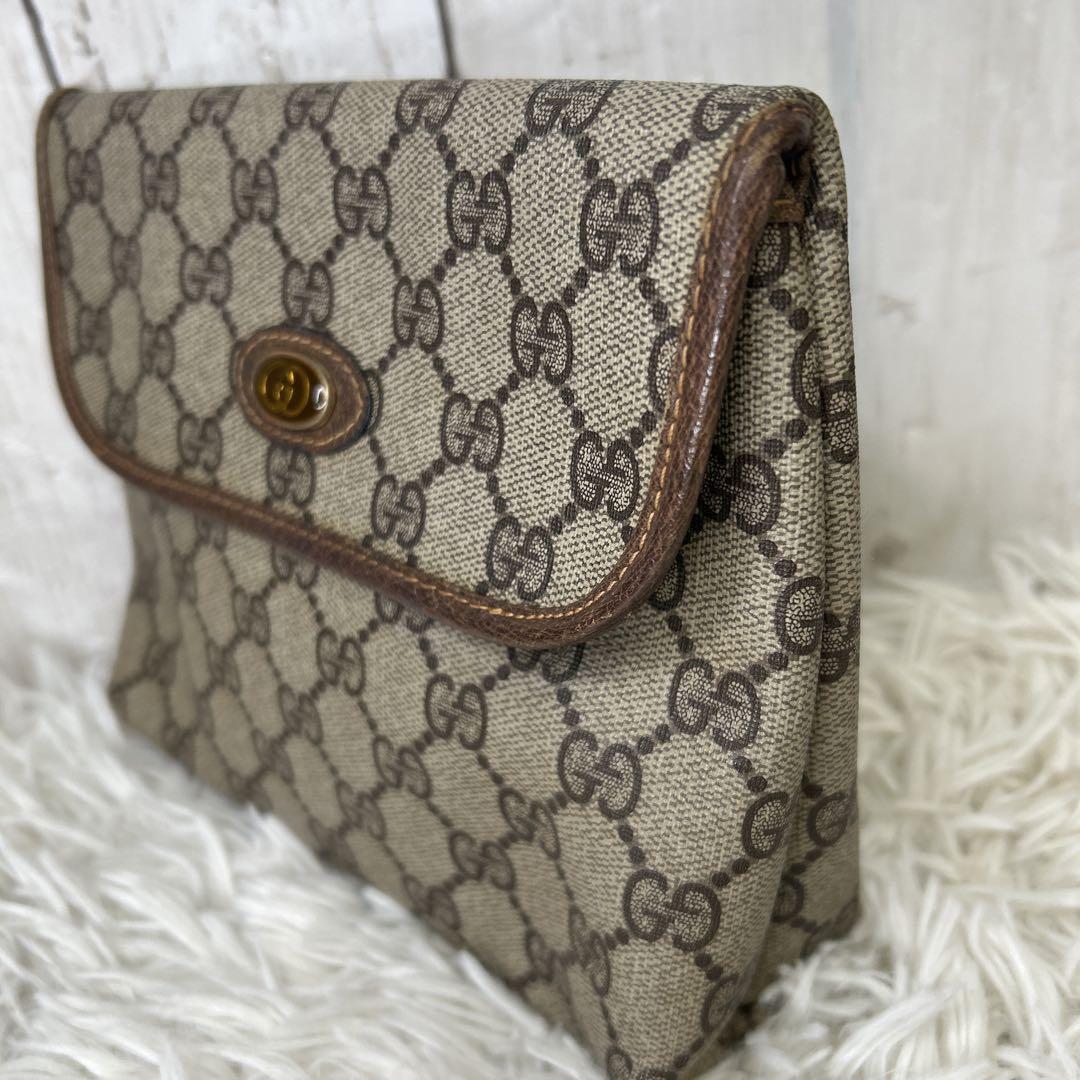 GUCCI インターロッキング　ポーチ　セカンドバッグ　GGスプリーム