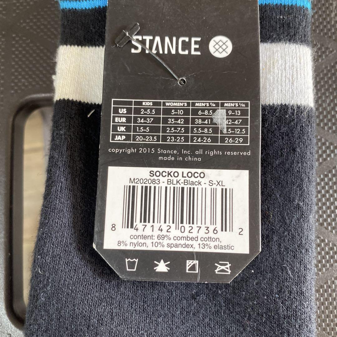 Stance Pipe Bomb ソックス ブラック/ホワイト