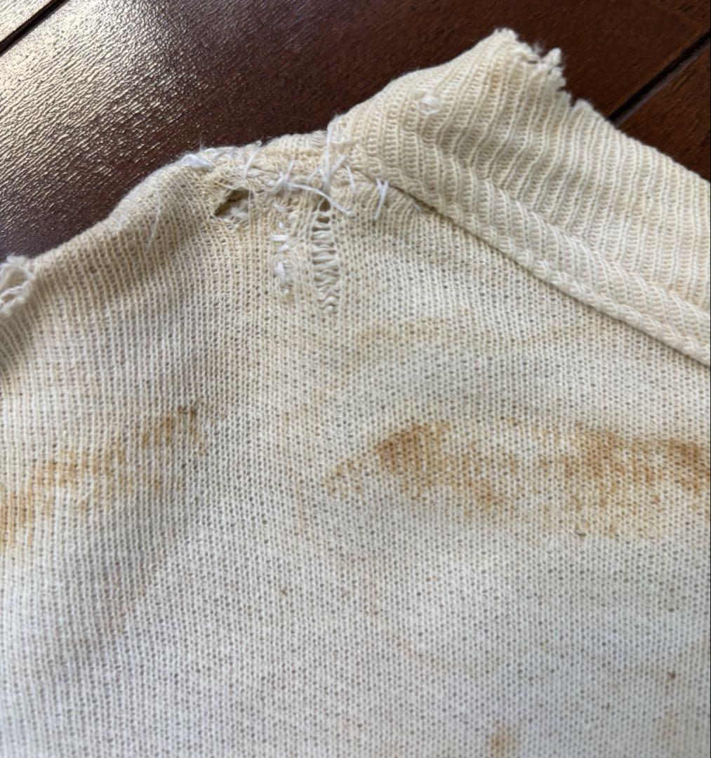 50s vintage sweat 方V