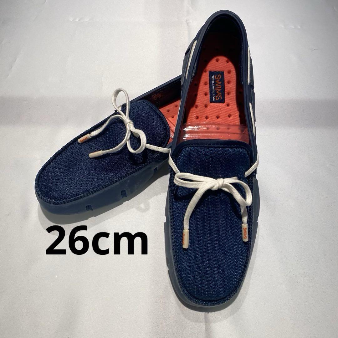 SWIMS　水陸両用　デッキシューズ　ローファー　オシャレ　ネイビー　メンズ　8