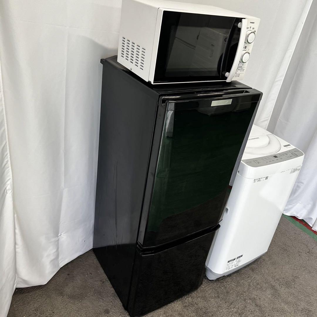 168 冷蔵庫　洗濯機　フラットレンジ　セット　23〜24年製　小型　一人暮らし 冷蔵庫 洗濯機 電子レンジ 一人暮らしセット 安い 設置無料
