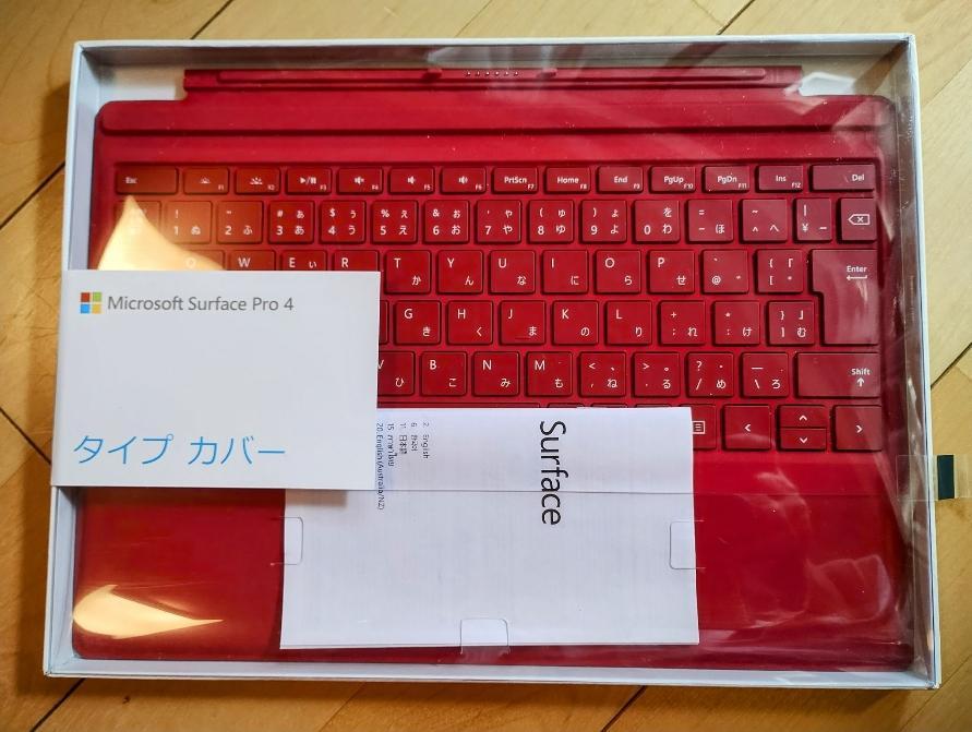 匿名配送＞ Surface Pro 純正 キーボード：レッド Windows