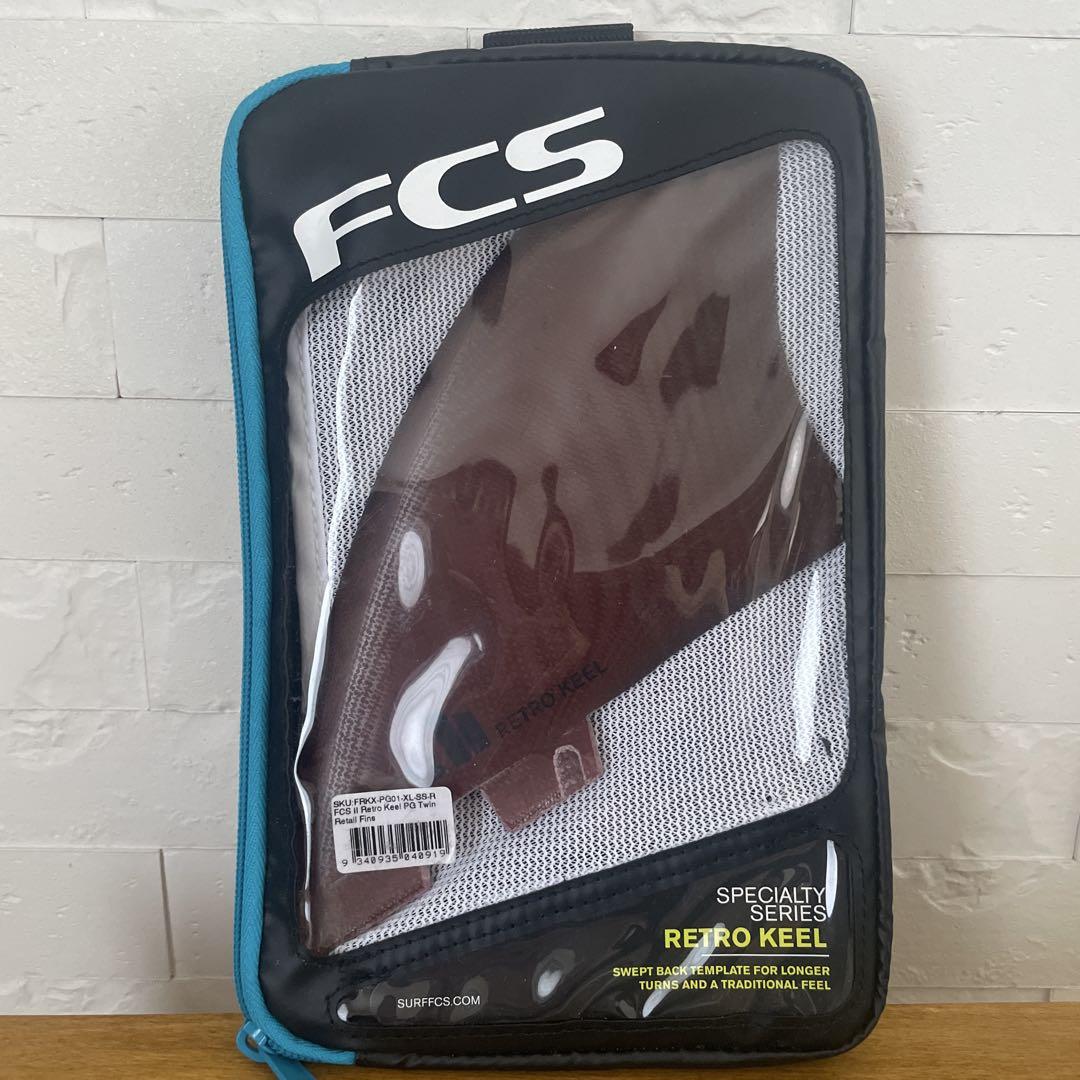 FCS Retro Keel フィンセット 赤