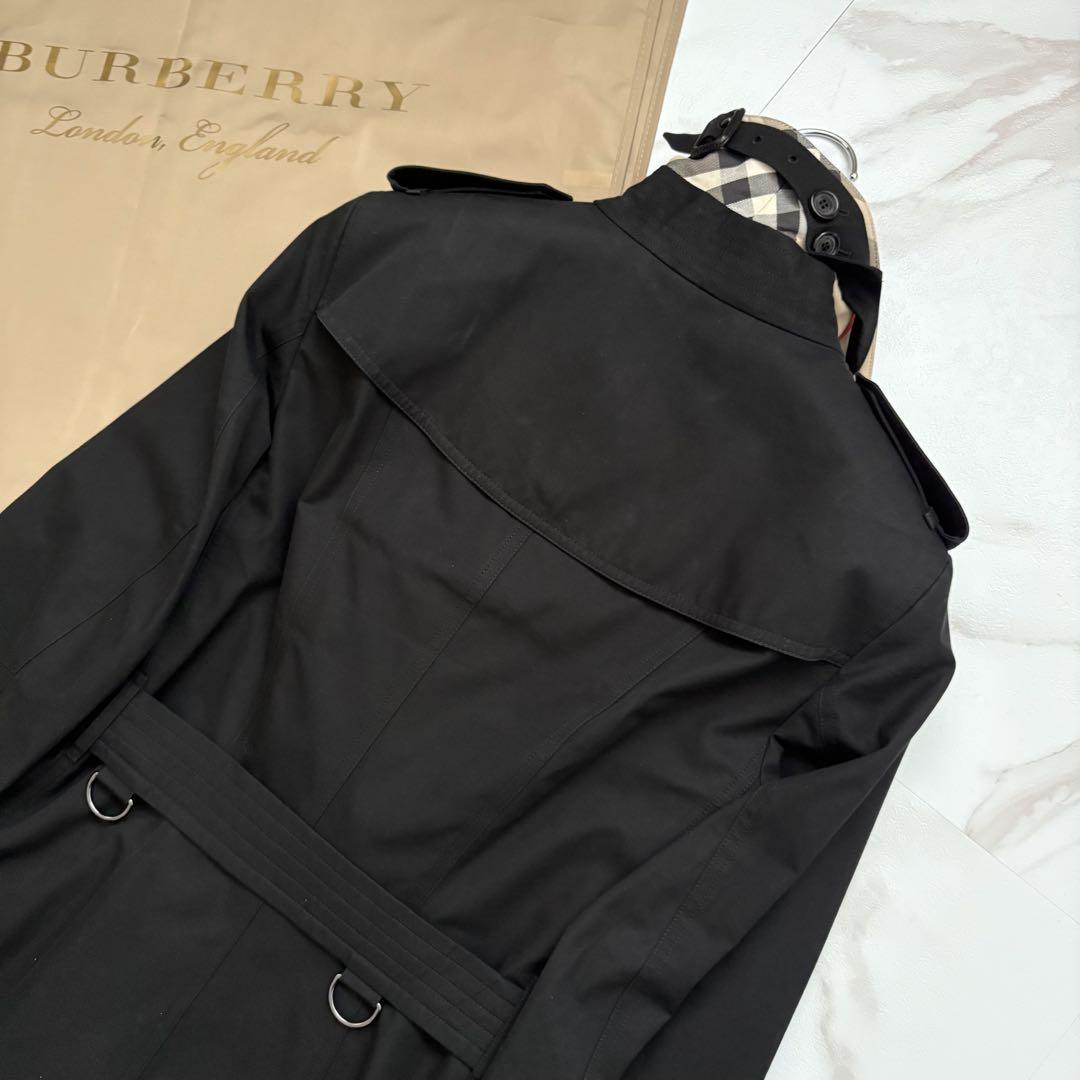 美品✨️英国製 BURBERRY SANDRINGHAM トレンチコート 黒 M