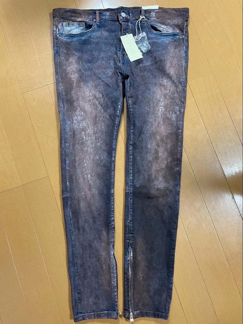 mnml ミニマル　ダメージ加工　デニム