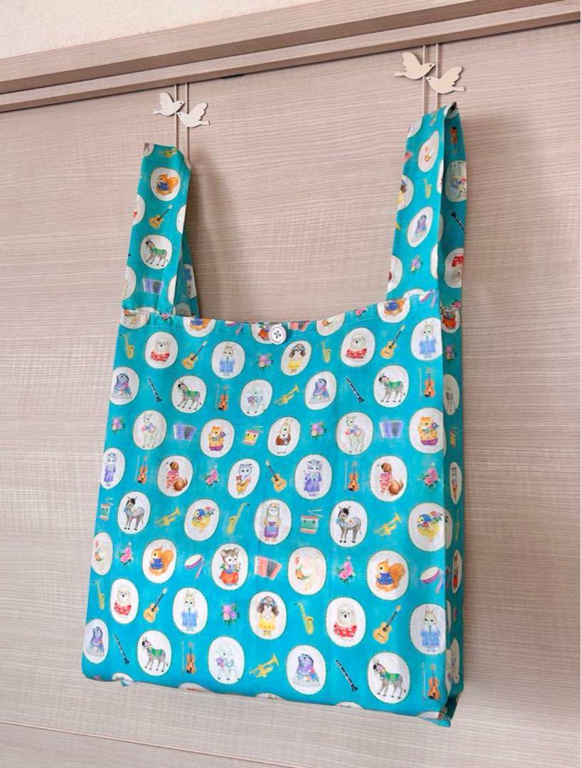 Ake〜☆レジ袋型マイバッグ　4点おまとめ☆22fabric