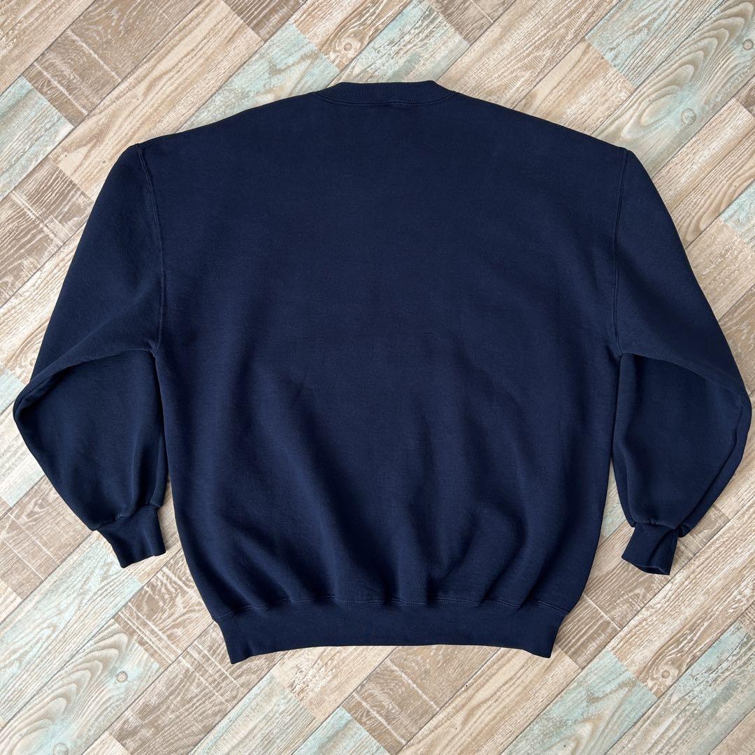 USA製 90s ラッセル スウェット MICHIGAN XXL ネイビー