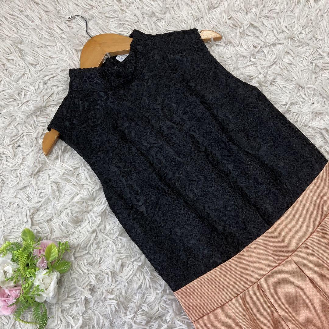 BARNEYS NEWYORK ニット 切り替えし ワンピース N404