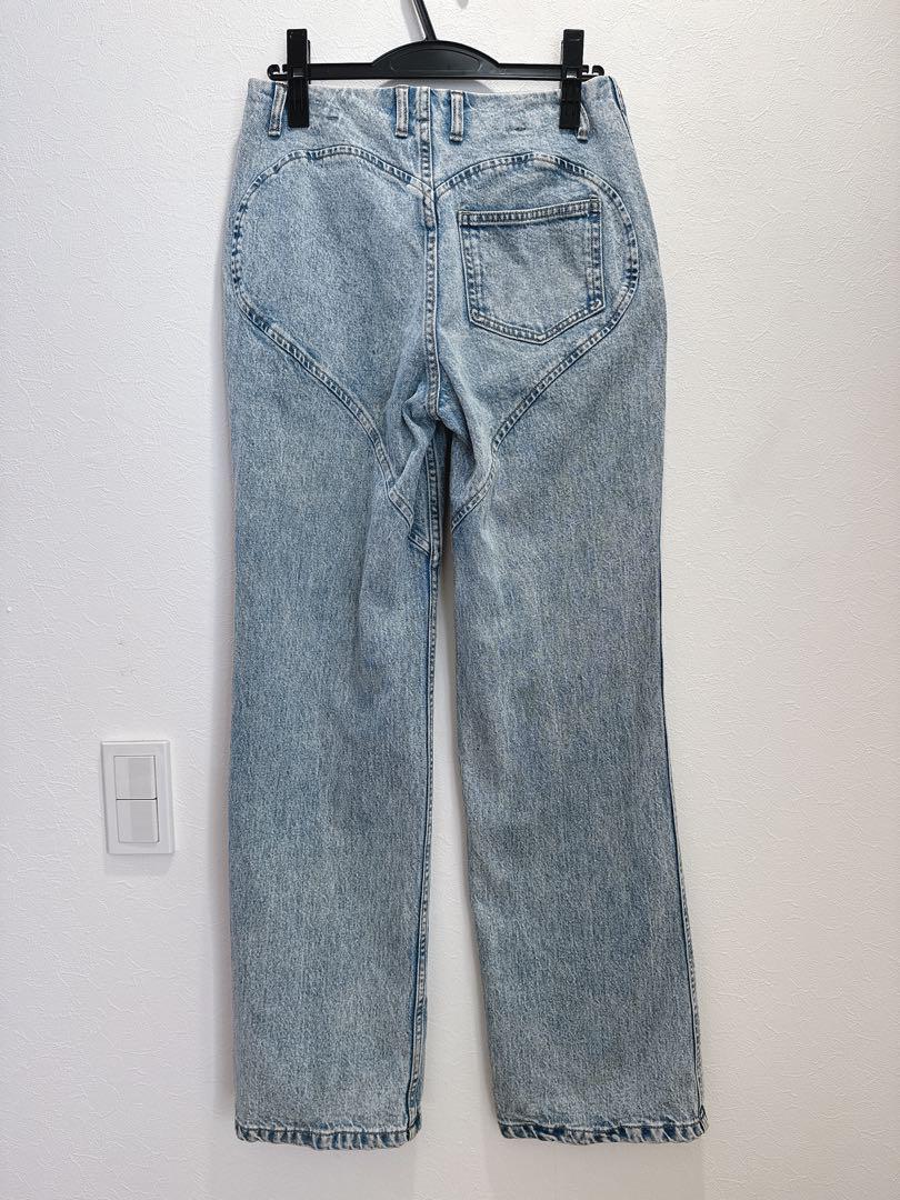 andmary Heart hip denim Light blue Mサイズ
