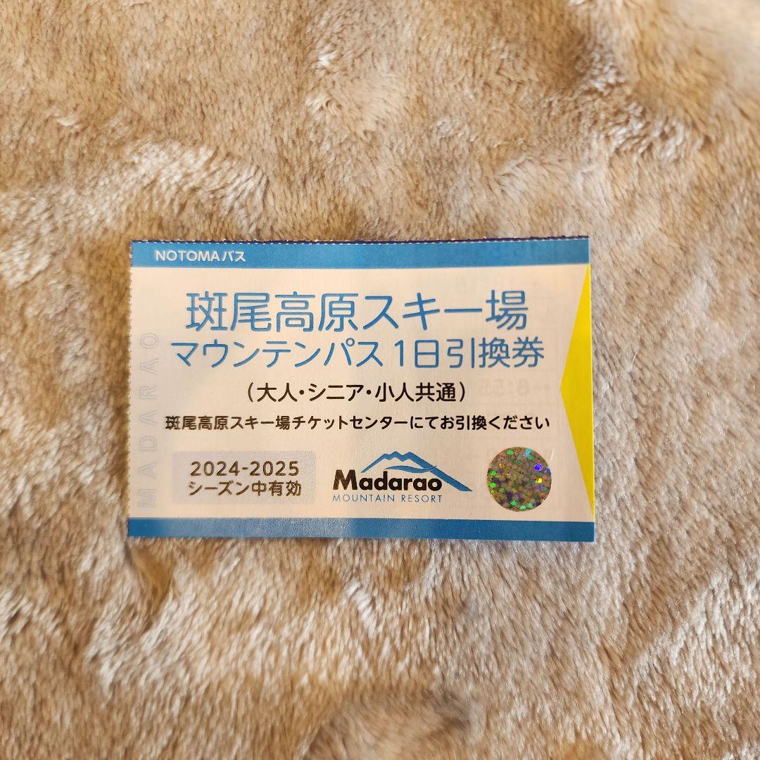 ロッテ　アライリゾート　ファーストクラス　リフト券　１枚　2024〜2025 ファーストクラス - リフト券 - マウンテン | ロッテアライリゾート