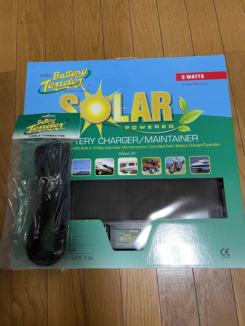 デルトラン　バッテリーテンダー　ソーラー式充電器　コード付き