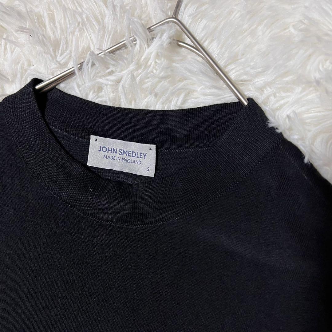 JOHN SMEDLEY ジョンスメドレー フレンチスリーブワンピース 黒