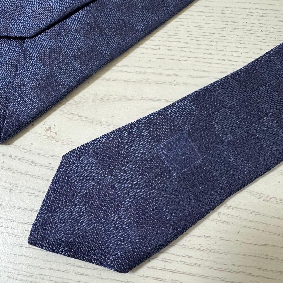 新品同様】ルイヴィトン ネクタイ クラヴァット・ダミエ クラシック