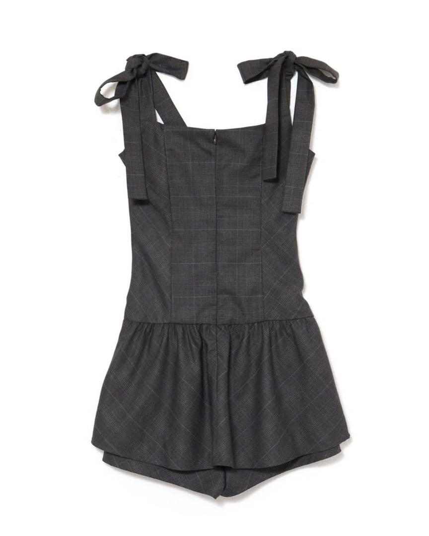 ワンピース ANDMARY Rojina ribbon dress gray