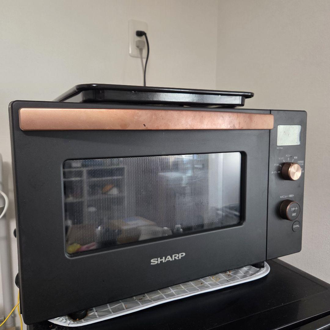美品　SHARP オーブン・電子レンジ RE-F18A-B Amazon | シャープ スタイリッシュ オーブンレンジ 18L フラット
