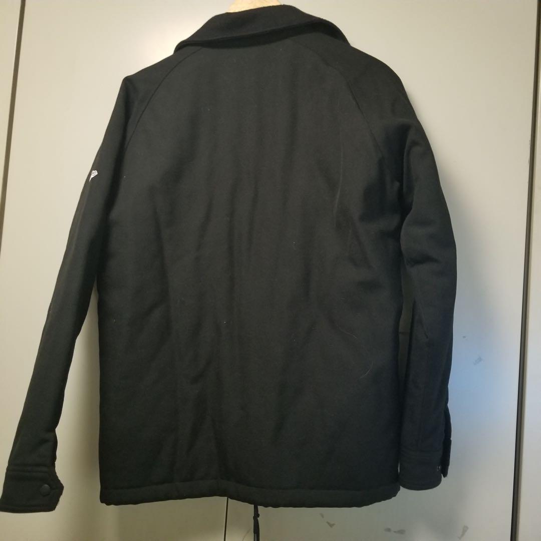 ニューエラ ウール100コーチジャケット 中綿キルティング 黒 上質素材 ニューエラ ウール100コーチジャケット 中綿キルティング 黒 上質素材
