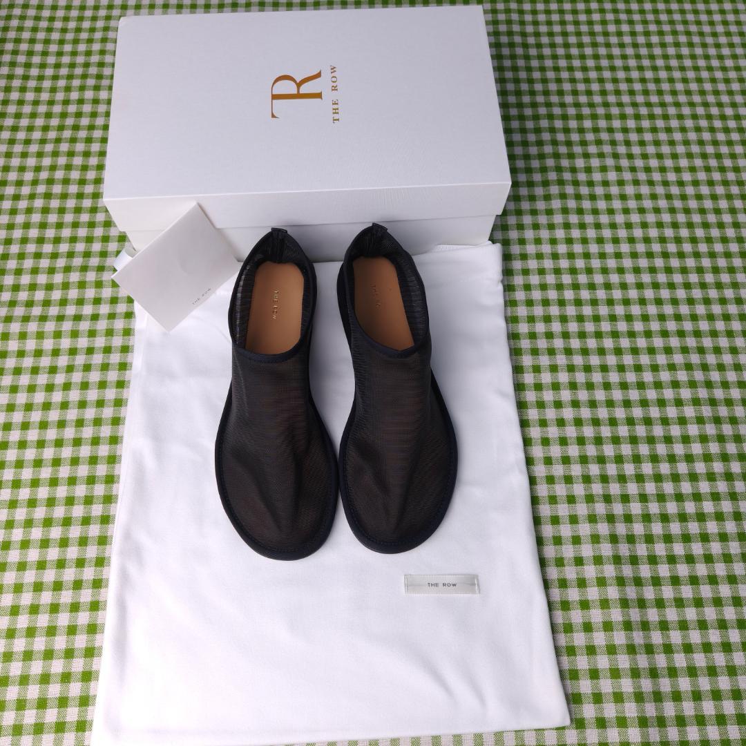 【美品】THE ROW Sock Flats メッシュ 37