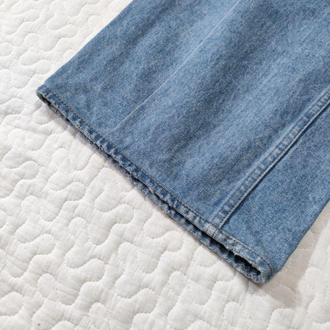 美品✨ドゥロワー ワイドタックサイドボタンデニム ユーズド加工 美品✨ドゥロワー ワイドタックサイドボタンデニム ユーズド加工