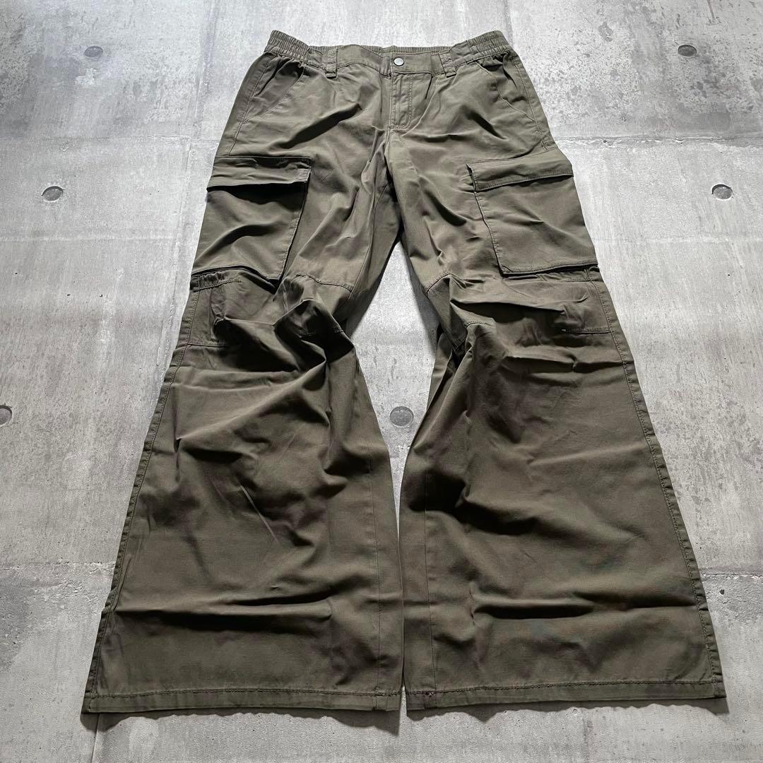 y2k grunge buggy denim cargo pants punk