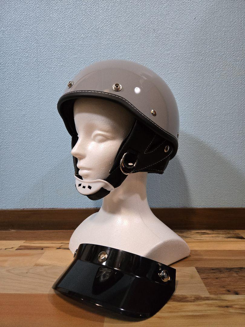 ショーティー ヘルメット XLサイズ グレー ビートル 半ヘル レトロ ショーティー ヘルメット XLサイズ グレー ビートル 半ヘル