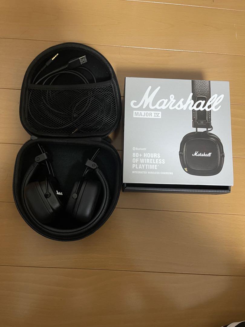 Marshall Major IV ワイヤレスヘッドフォン ブラック ※ケース付