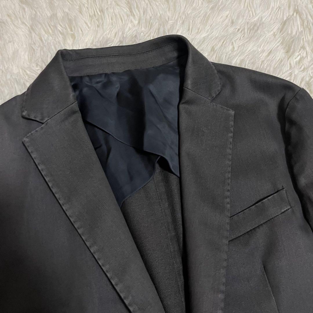現行美品　DIESEL デニム調テーラードジャケット　アンコン　ストレッチ　M