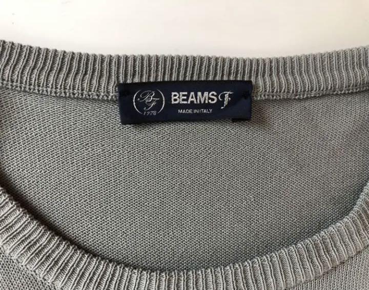 人気定番HOT BEAMS クルーネックコットンニット46グレー KnePm-m98123381586 F 最安値