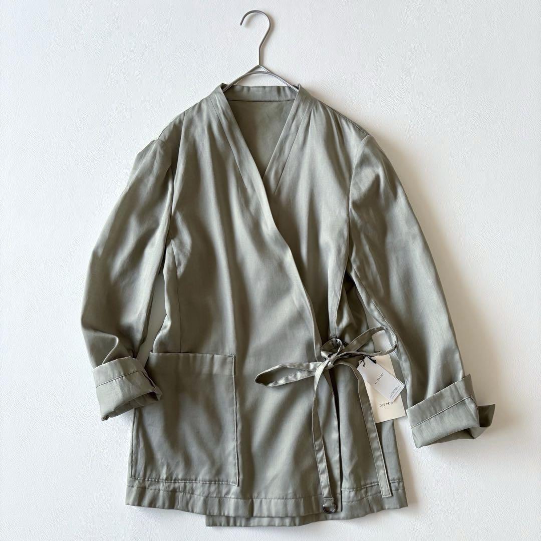 ■未使用品デプレ 【定価2.8】ライトコットンカシュクール　ノーカラージャケット