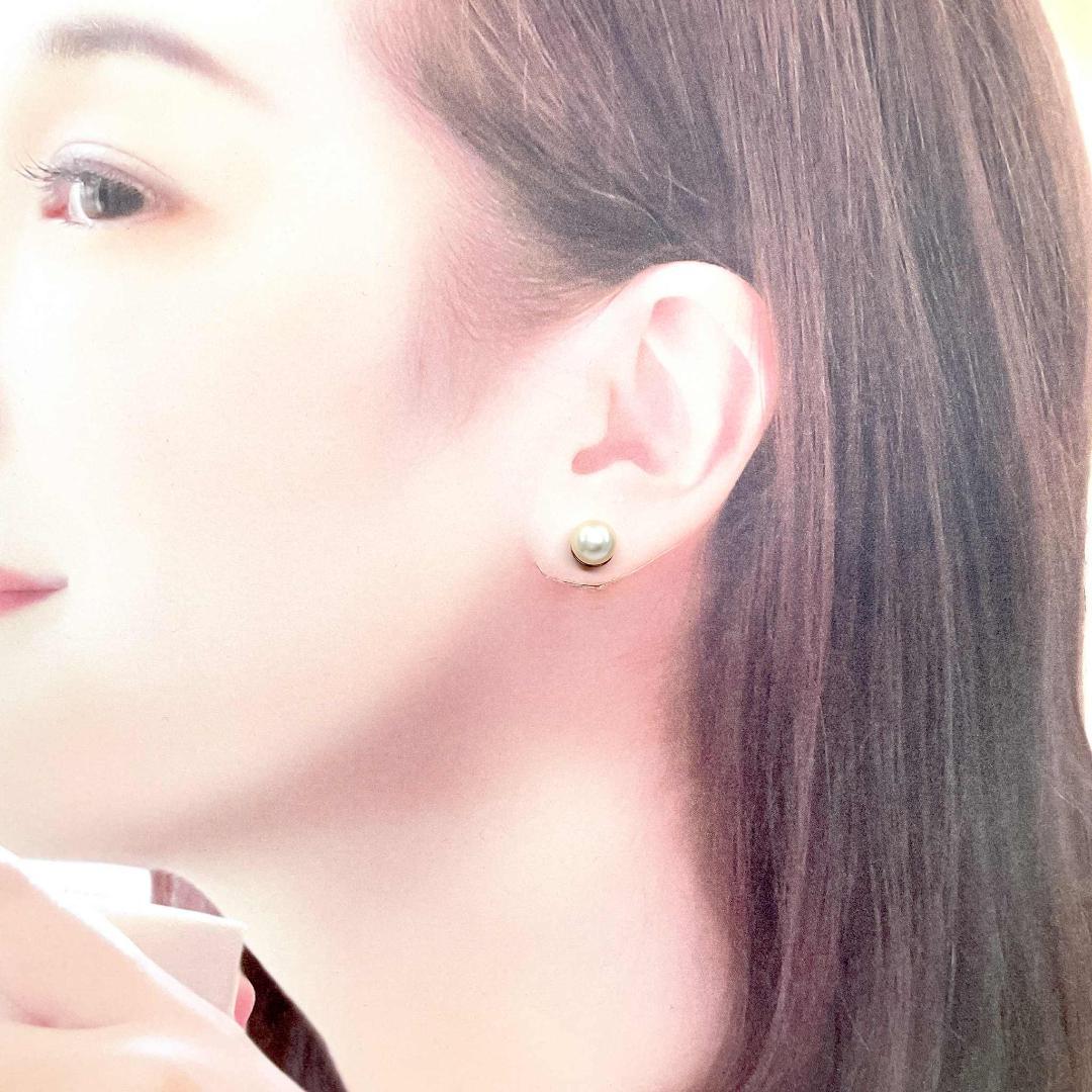 美品 クリスチャンディオール トライバル フェイクパール ピアス GP ゴールド