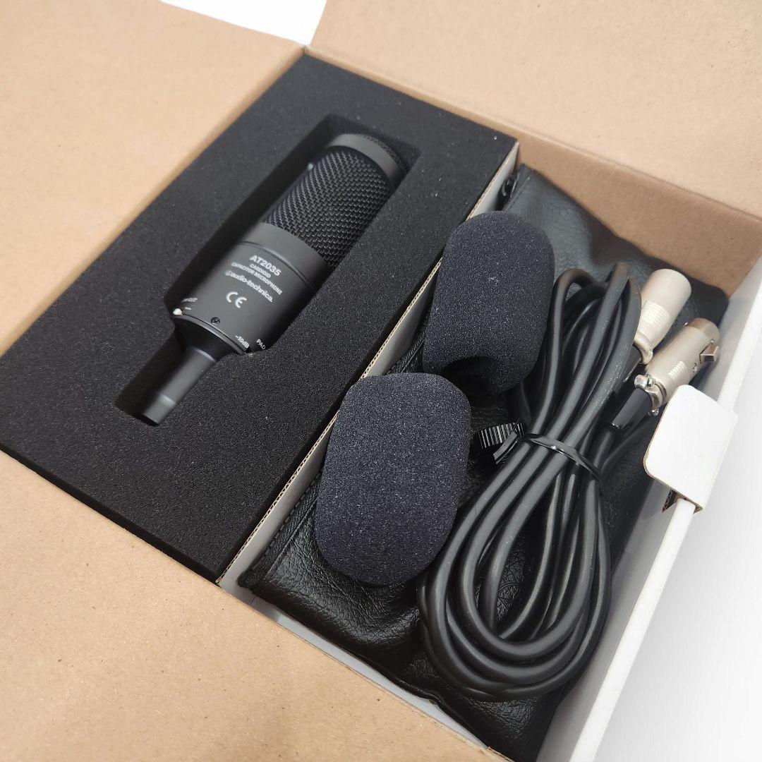極美品　Audio-Technica 　AT2035　 コンデンサーマイク　箱付