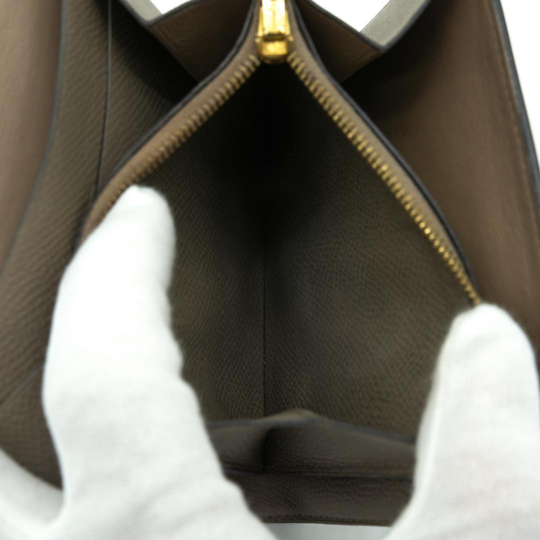 HERMES コンスタンス コンパクト 二つ折り財布 グレー ゴールド金具 HERMES コンスタンス コンパクト 二つ折り財布 グレー ゴールド金具