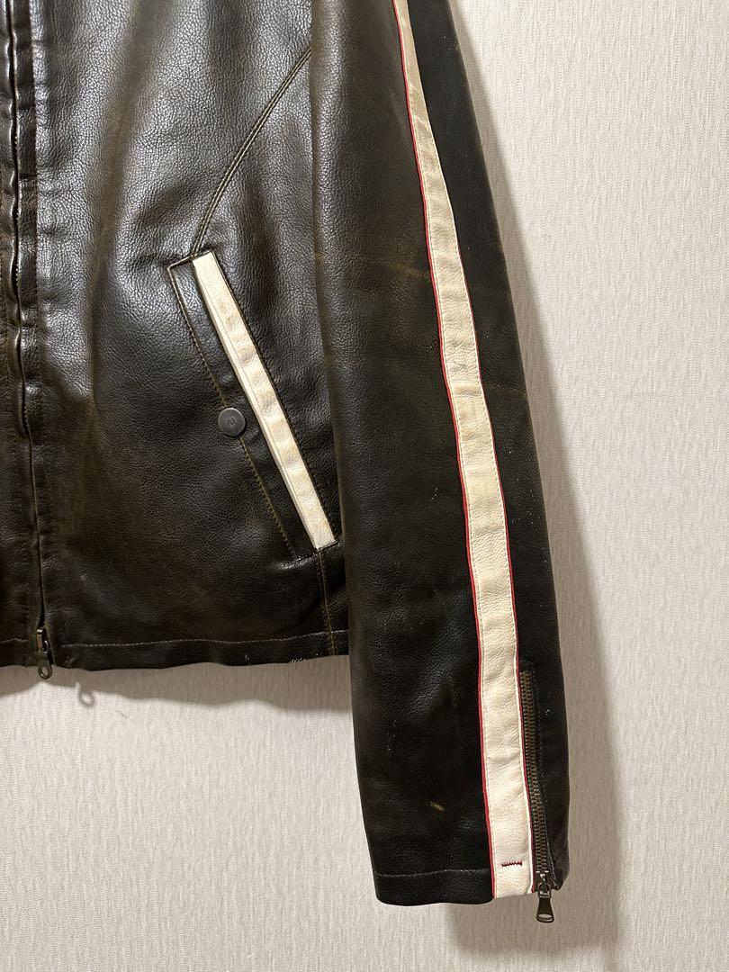 ジャケット・アウター ARMANI 90s PVC Leather Raiders Jacket