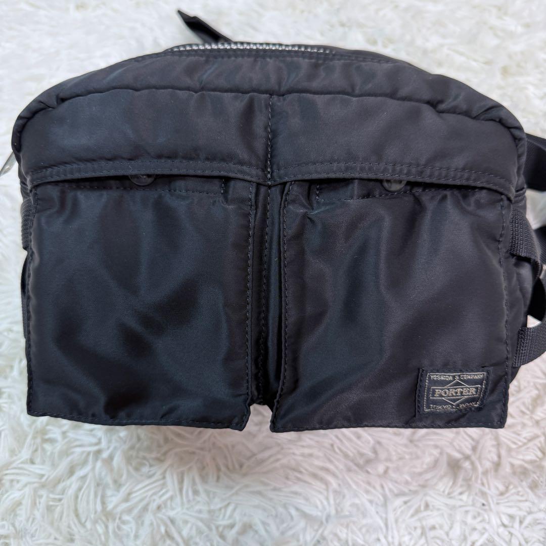 激レア美品！ 廃盤 PORTER ボディバッグ ブラック ナイロン 大容量 超極美品 廃盤美品 PORTER ポーター タンカー ボディバッグ