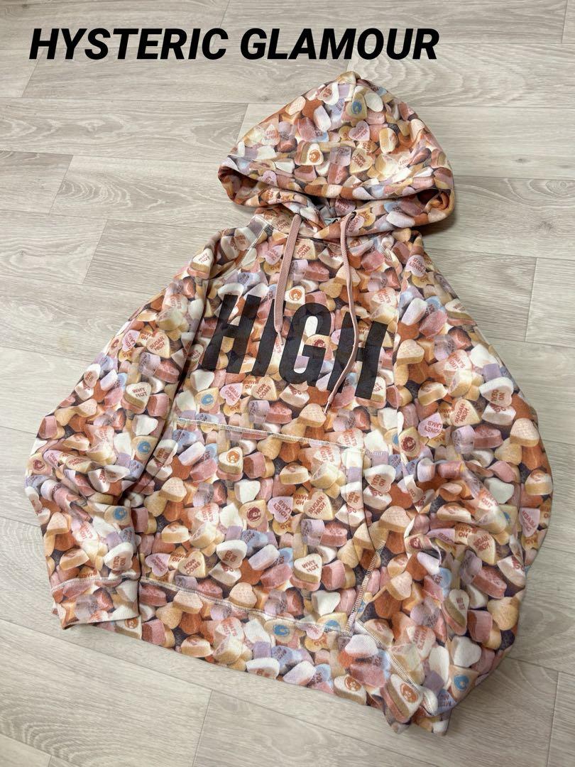 HYSTERIC GLAMOUR パーカー　総柄 ヒステリックガール HYSTERIC GLAMOUR - 4GIRLS柄 パーカー / ブラック | Tempt