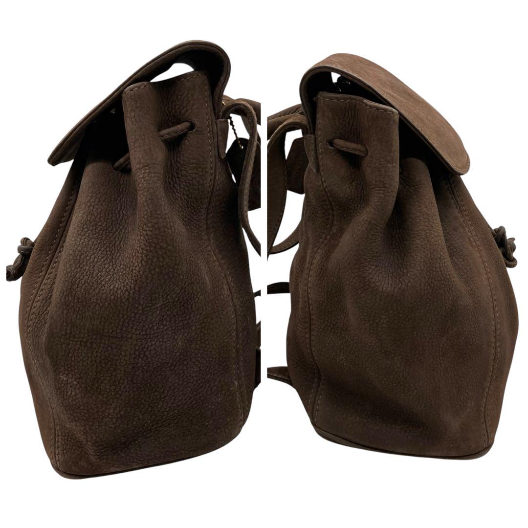 バッグ 1957 Vintage Coach Small Backpack Nubuc