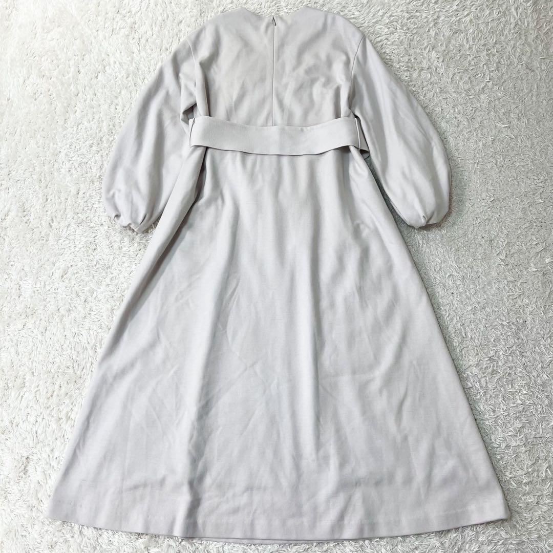 美品✨エブール マキシ丈ワンピース ベルト バルーンスリーブ