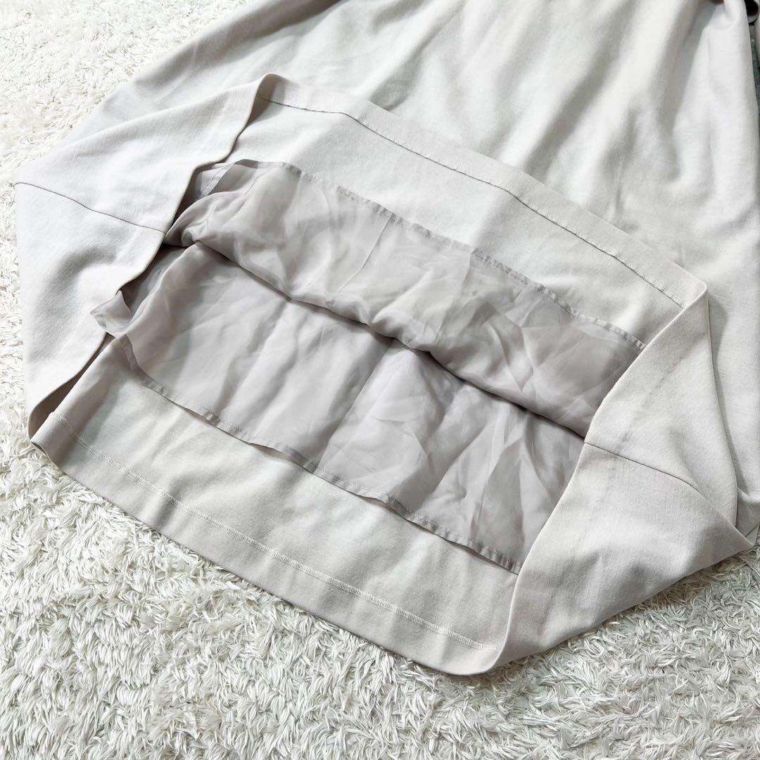 美品✨エブール マキシ丈ワンピース ベルト バルーンスリーブ 近年モデル ウール 美品✨エブール マキシ丈ワンピース ベルト バルーンスリーブ