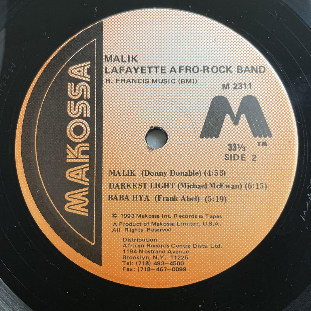 LAFAYETTE AFRO ROCK BAND【輸入盤LP】MALIK